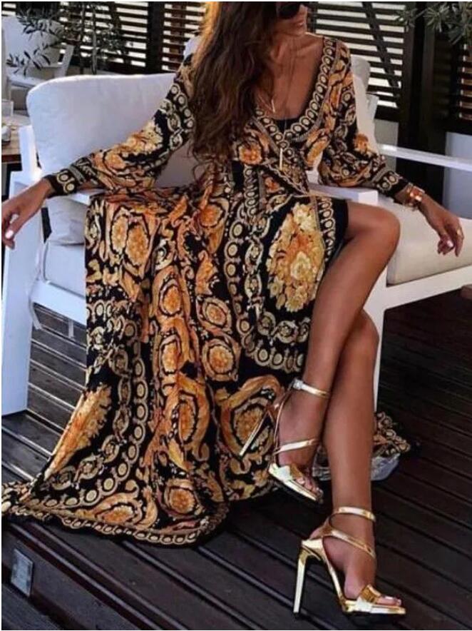 2023 New Style Fashion Elegant Women Sexy Boat Neck Glitter Deep V Neck Print Party Dress Formal Long Dress Sexy Clubwear, Multi
2023 New Style Fashion Elegant Women Sexy Boat Neck Glitter Deep V Neck Print Party Dress Formal Long Dress Sexy Clubwear, Multi