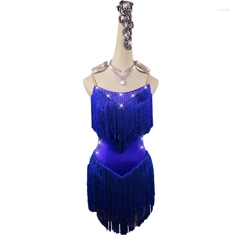 Stage Wear Summer Sexy Latin Dance Dress Skirt Competition Dresses Costumes Performing Sparkly Rhinestones Adult Customize Children, Blue
Stage Wear Summer Sexy Latin Dance Dress Skirt Competition Dresses Costumes Performing Sparkly Rhinestones Adult Customize Children, Blue