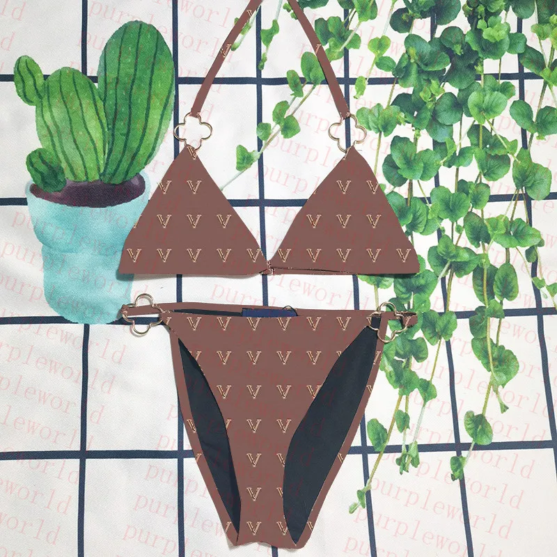 Designer bikini swimsuit Classic Flora Bikinis Set Swimwear Fashion Letter Print Swimsuits Summer Sexy Designer Charm Lady Two Pieces Sets, Brown
Designer bikini swimsuit Classic Flora Bikinis Set Swimwear Fashion Letter Print Swimsuits Summer Sexy Designer Charm Lady Two Pieces Sets, Brown