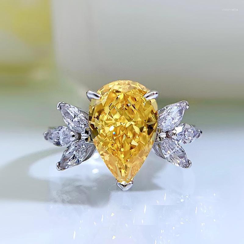 Cluster Rings The S925 Silver 8 12 REDIAN Yellow Diamond High Carbon Is A Small But Beautiful Design
Cluster Rings The S925 Silver 8 12 REDIAN Yellow Diamond High Carbon Is A Small But Beautiful Design