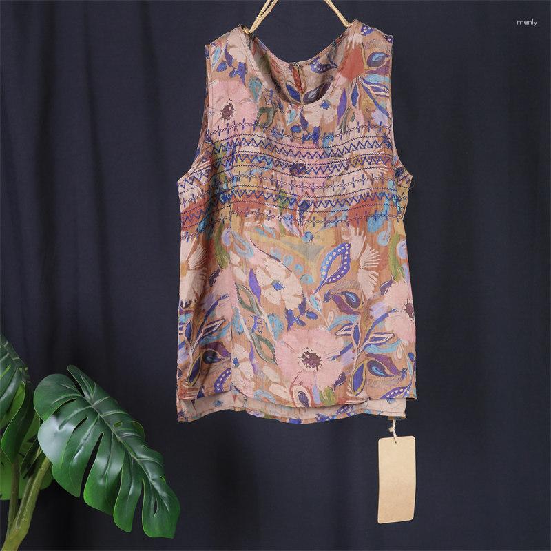 Women's T Shirts Limiguyue Ethnic Print Embroidery Shirt Women Sleeveless O Neck Vest Tops Casual Thin Summer Tshirt All Match Pullovers, Green
Women's T Shirts Limiguyue Ethnic Print Embroidery Shirt Women Sleeveless O Neck Vest Tops Casual Thin Summer Tshirt All Match Pullovers, Green