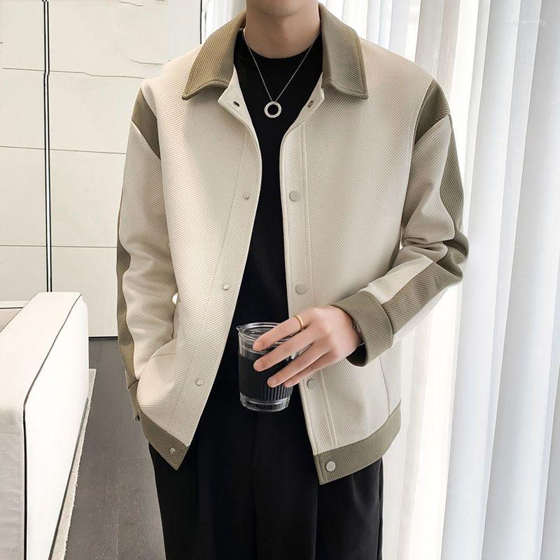 Men's Jackets Fashion Color-blocking Jacket Men's Spring And Autumn 2023 Style Lapel Slim Fit Ruffian Handsome Senior Sense Coats, Khaki
Men's Jackets Fashion Color-blocking Jacket Men's Spring And Autumn 2023 Style Lapel Slim Fit Ruffian Handsome Senior Sense Coats, Khaki