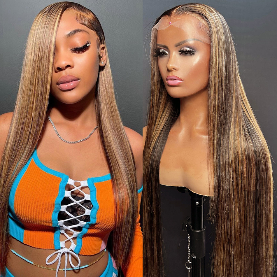 Glueless Straight Highlight Lace Front Human Hair 13x4 13x6 Hd Lace Frontal Wigs Brazilian Honey Blonde Colored Wigs For Women, Natural color
Glueless Straight Highlight Lace Front Human Hair 13x4 13x6 Hd Lace Frontal Wigs Brazilian Honey Blonde Colored Wigs For Women, Natural color