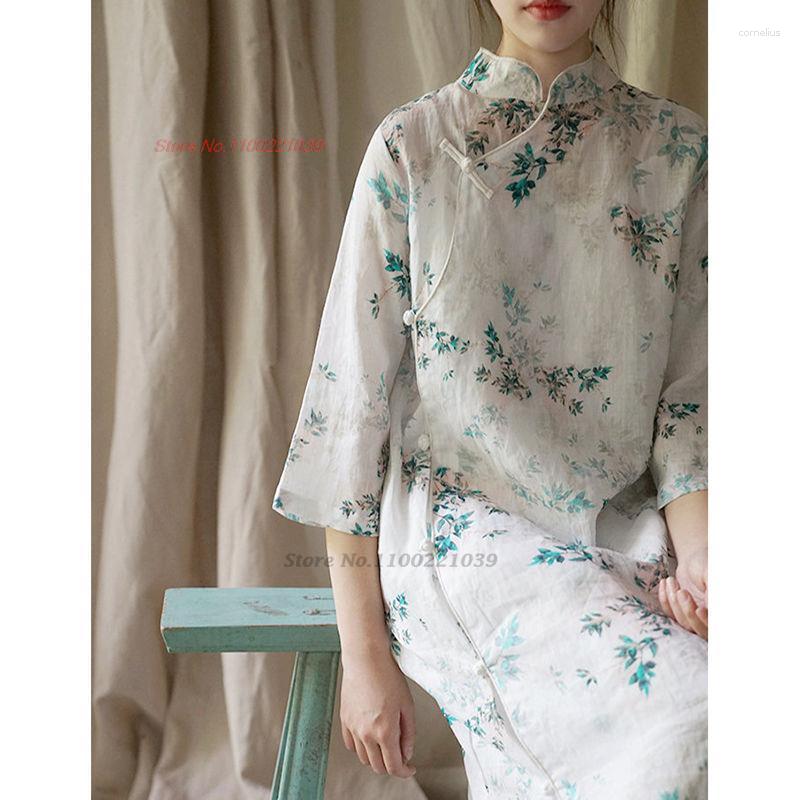 Ethnic Clothing 2023 Chinese Traditional Dress Woman Improved Cheongsam Retro Cotton Linen Qipao Elegant Flower Print Long
Ethnic Clothing 2023 Chinese Traditional Dress Woman Improved Cheongsam Retro Cotton Linen Qipao Elegant Flower Print Long