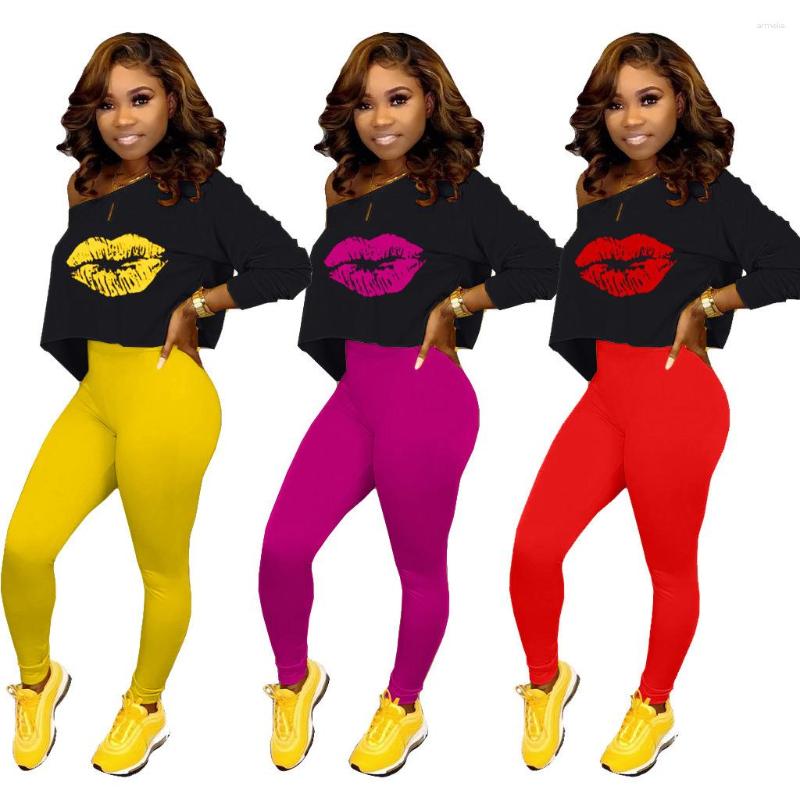 Women's Two Piece Pants Adogirl Casual Lip Print Women Set Long Sleeve Tee Tops Leggings Jogger Sweatpant Suits 2 Pieces Tracksuits, Rose pink
Women's Two Piece Pants Adogirl Casual Lip Print Women Set Long Sleeve Tee Tops Leggings Jogger Sweatpant Suits 2 Pieces Tracksuits, Rose pink