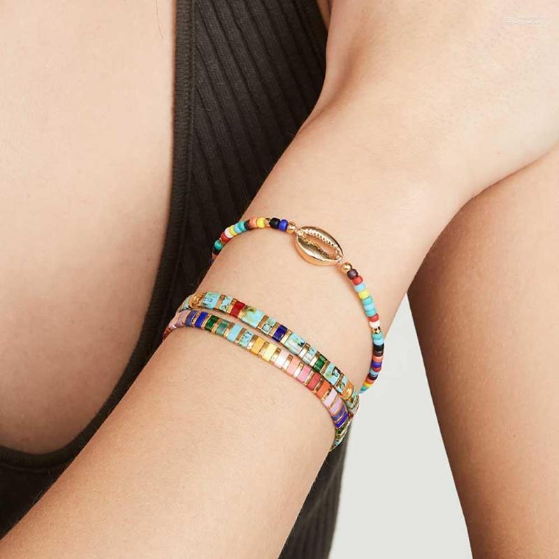 Strand Go2Boho Miyuki Tila Bracelet Boho Vintage Jewelry Japan Glass Beads Bracelets For Women Gift Rainbow Beaded Seashell Pulseras
Strand Go2Boho Miyuki Tila Bracelet Boho Vintage Jewelry Japan Glass Beads Bracelets For Women Gift Rainbow Beaded Seashell Pulseras