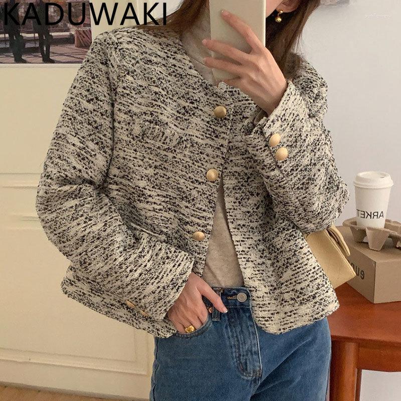 Women's Jackets French Style O Neck Long Sleeve Tweed Jacket Women Loose Casual Vintage Elegant Small Fragrant Coat Spring 2023 Chic, Black
Women's Jackets French Style O Neck Long Sleeve Tweed Jacket Women Loose Casual Vintage Elegant Small Fragrant Coat Spring 2023 Chic, Black