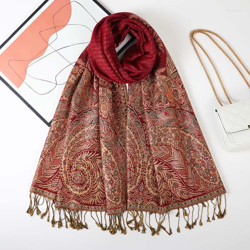 Scarves Pashmina Silk Shawl Scarf Wrap Stole Big Paisley Jacquard Rave 2 Layers Reversible Vintage Tassels For Women 70X180cm 240g
Scarves Pashmina Silk Shawl Scarf Wrap Stole Big Paisley Jacquard Rave 2 Layers Reversible Vintage Tassels For Women 70X180cm 240g