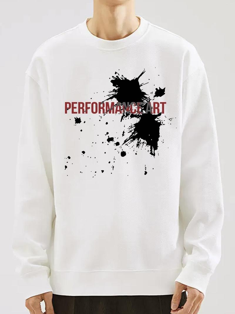 Men's T Shirts Performance Art Print Long Sleeve Round Neck Casual Sweatshirt, White
Men's T Shirts Performance Art Print Long Sleeve Round Neck Casual Sweatshirt, White