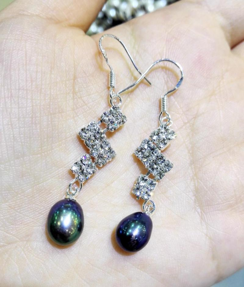 Dangle Earrings Women Jewelry Earring 8-10mm Bright Black Colors Oval Round Pearl Square Rhinestone Hook Natural Freshwater
Dangle Earrings Women Jewelry Earring 8-10mm Bright Black Colors Oval Round Pearl Square Rhinestone Hook Natural Freshwater