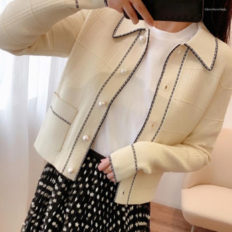 Women's Knits Pearls Cardigan Women Fashion Office Lady Turn Down Collar Knit Tops Female Single Breasted Autumn Winter Sweater Coat I709, Black
Women's Knits Pearls Cardigan Women Fashion Office Lady Turn Down Collar Knit Tops Female Single Breasted Autumn Winter Sweater Coat I709, Black