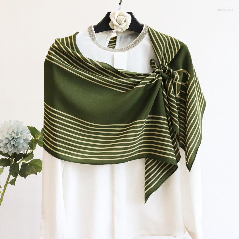 Scarves High-end Elegant Women's Exquisite Nordic Cure Simple Striped Printed Quality Crepe De Chine Silk Summer Thin Long Scarf
Scarves High-end Elegant Women's Exquisite Nordic Cure Simple Striped Printed Quality Crepe De Chine Silk Summer Thin Long Scarf