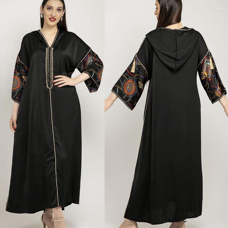Ethnic Clothing Ramadan Eid Hooded Satin Abaya Dubai Kaftan Muslim Dress Slam Djelaba Robe Longue Femme Diamond Beading Musulman Abayas
Ethnic Clothing Ramadan Eid Hooded Satin Abaya Dubai Kaftan Muslim Dress Slam Djelaba Robe Longue Femme Diamond Beading Musulman Abayas