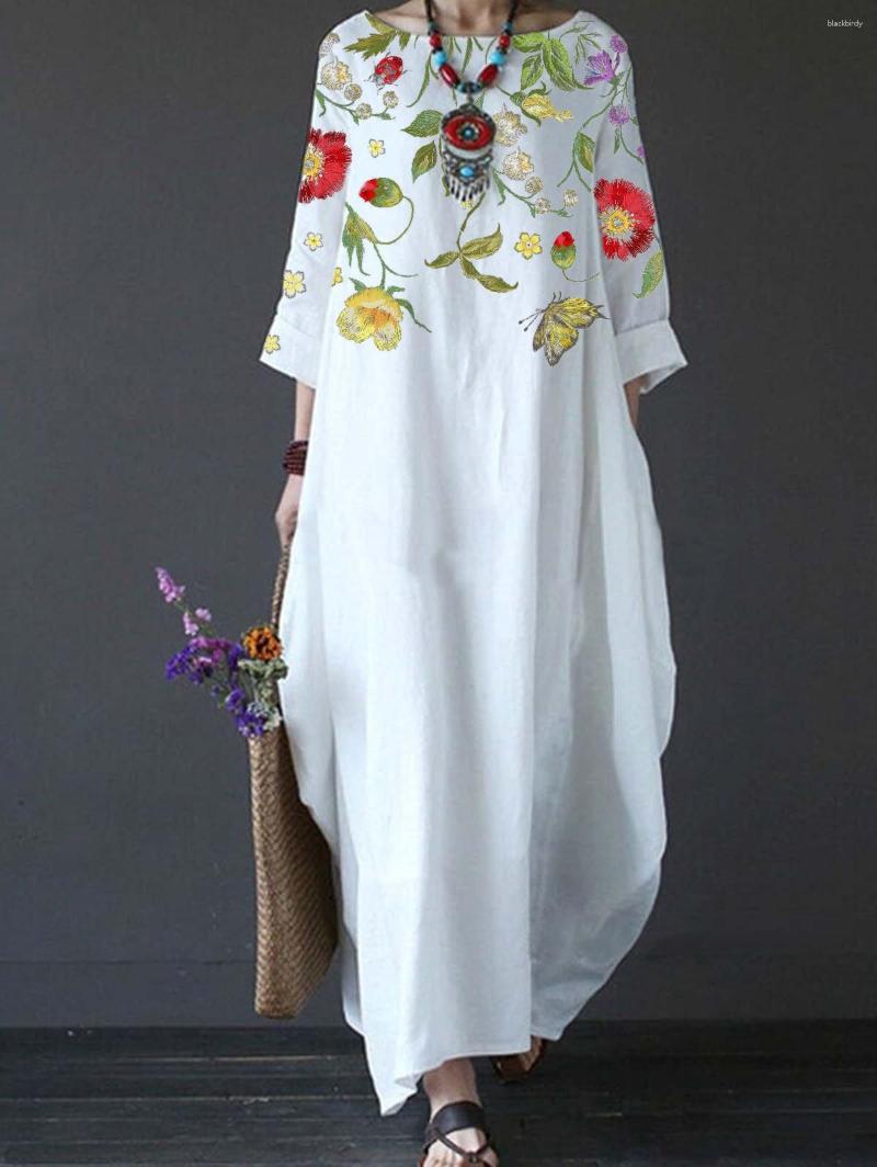 Casual Dresses Women' Summer Print Loose Dress 2023 Fashion O-neck Party For Women Female Vestidos
Casual Dresses Women' Summer Print Loose Dress 2023 Fashion O-neck Party For Women Female Vestidos