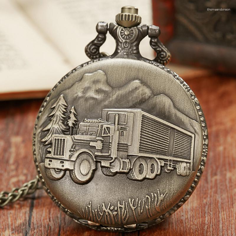Pocket Watches Goods Train Vintage Bronze Watch Men Necklace Chain Pendent Retro Quartz Gifts Relo, Black 
Pocket Watches Goods Train Vintage Bronze Watch Men Necklace Chain Pendent Retro Quartz Gifts Relo, Black