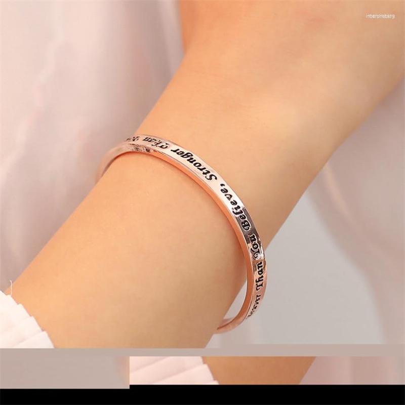 Bangle Stainless Steel Custom Bracelet & Fashion Rose Gold Color And White Cuff For Women Lovers Gift
Bangle Stainless Steel Custom Bracelet & Fashion Rose Gold Color And White Cuff For Women Lovers Gift
