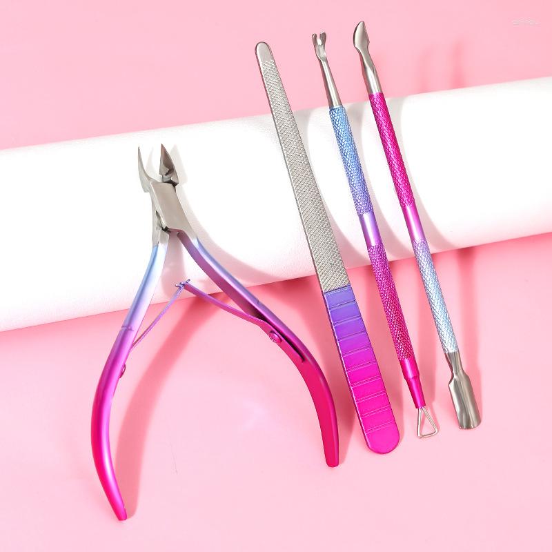 Nail Art Kits 4Pcs Nails Accessories And Tools Hybrid Sets Fuchsia Gradient Tool Permanent Enamel Kit Manicure Exfoliating Scissors
Nail Art Kits 4Pcs Nails Accessories And Tools Hybrid Sets Fuchsia Gradient Tool Permanent Enamel Kit Manicure Exfoliating Scissors