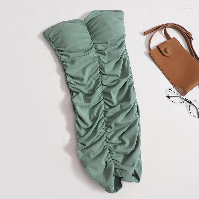 Casual Dresses Summer Waist Fold Design Bra Bodycon Dress Fashion Wrap Hip Women Short Strapless Sexy Party Vestidos, Green
Casual Dresses Summer Waist Fold Design Bra Bodycon Dress Fashion Wrap Hip Women Short Strapless Sexy Party Vestidos, Green