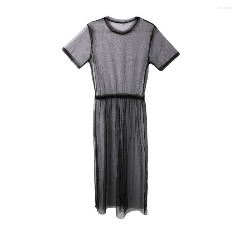 Casual Dresses Trendy Summer Dress Quick Drying Cover Up Solid Color See-through Mesh Midi Beach Versatile, Black
Casual Dresses Trendy Summer Dress Quick Drying Cover Up Solid Color See-through Mesh Midi Beach Versatile, Black