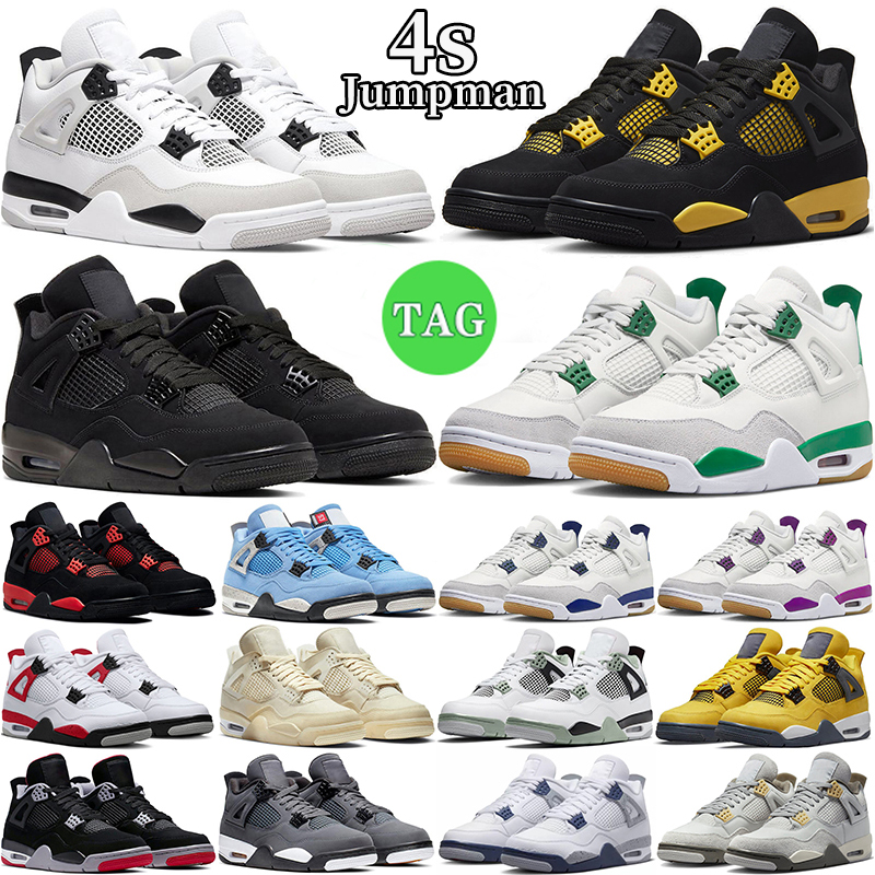 Jumpman 4 Basketball Shoes 4s for Men Women Pine Green Military Black Cat Midnight Navy Red Thunder Cement Sail Royalty Bred Mens Trainers Outdoor Sneakers, #27
Jumpman 4 Basketball Shoes 4s for Men Women Pine Green Military Black Cat Midnight Navy Red Thunder Cement Sail Royalty Bred Mens Trainers Outdoor Sneakers, #27