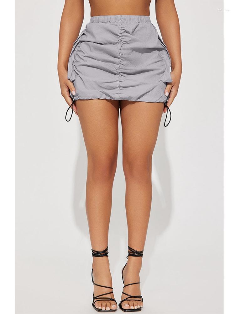 Skirts HAOYUAN Drawstring Ruched Cargo Skirt Women Summer Fashion Y2k Streetwear Elastic High Waist Sports Pleated Micro Mini, Army green
Skirts HAOYUAN Drawstring Ruched Cargo Skirt Women Summer Fashion Y2k Streetwear Elastic High Waist Sports Pleated Micro Mini, Army green