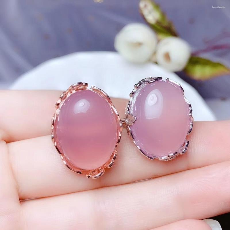 Cluster Rings Classic Pink Chalcedony Gemstone Ring For Women Silver Ornament Good Color Big Size Oval Selling Gift Birthday Party Present
Cluster Rings Classic Pink Chalcedony Gemstone Ring For Women Silver Ornament Good Color Big Size Oval Selling Gift Birthday Party Present