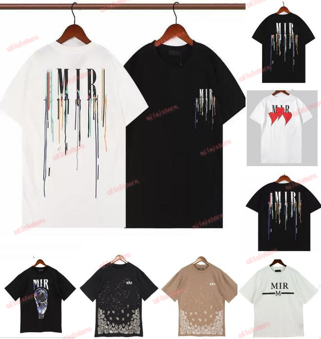 Mens womens T Shirt Designer Tshirt Limited Edition Couples Tees Street Wear Summer Fashion Brand Amiris Shirt Splash-ink Letter Print Short Sleeve Casual SIZE S-XL, W111
Mens womens T Shirt Designer Tshirt Limited Edition Couples Tees Street Wear Summer Fashion Brand Amiris Shirt Splash-ink Letter Print Short Sleeve Casual SIZE S-XL, W111