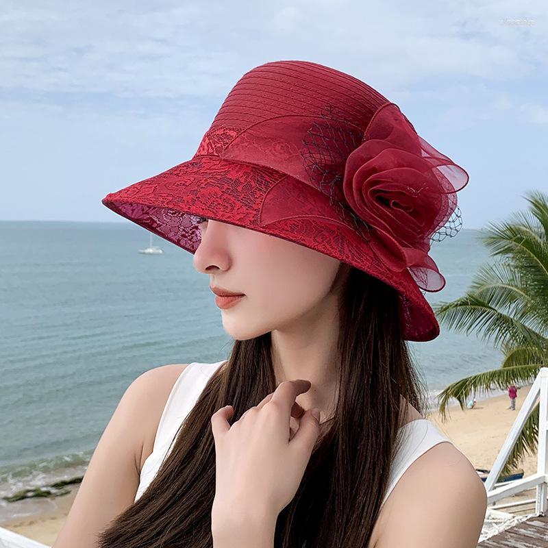 Wide Brim Hats Vintage Elegant Flower Sun Ladies Wedding Party Floppy Hat For Women Summer Anti-UV Travel Beach Caps, Black
Wide Brim Hats Vintage Elegant Flower Sun Ladies Wedding Party Floppy Hat For Women Summer Anti-UV Travel Beach Caps, Black