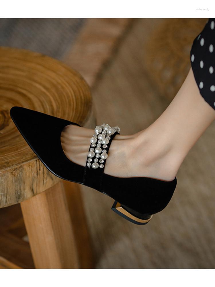 Dress Shoes 2023 Fashion Sexy Autumn Women's Single Pointed Toe Pearl Shallow Mouth Thick Heel Solid Color Mary Jane, Black
Dress Shoes 2023 Fashion Sexy Autumn Women's Single Pointed Toe Pearl Shallow Mouth Thick Heel Solid Color Mary Jane, Black