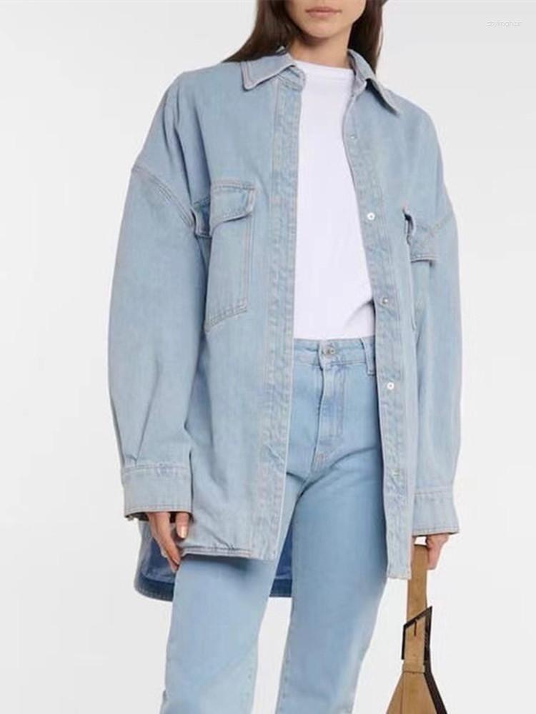 Women' Jackets Early Autumn Women Turn-Down Colla Cotton Coat With Double Pockets Lady Vintage Fashion Single Breasted Straight Jacket
Women' Jackets Early Autumn Women Turn-Down Colla Cotton Coat With Double Pockets Lady Vintage Fashion Single Breasted Straight Jacket
