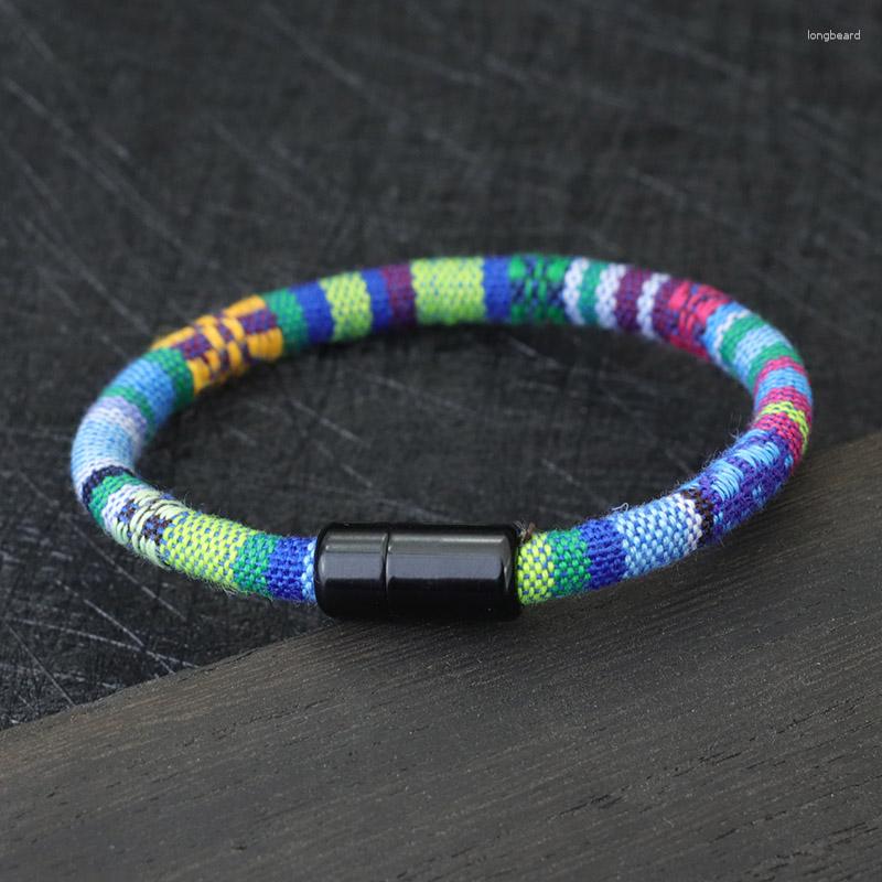 Charm Bracelets Bohemian Bracelet For Men Women Magent Clasp Cord Braclet Bangle Ethnic Braslet Friendship Jewelry Rope Chain Brazalete
Charm Bracelets Bohemian Bracelet For Men Women Magent Clasp Cord Braclet Bangle Ethnic Braslet Friendship Jewelry Rope Chain Brazalete
