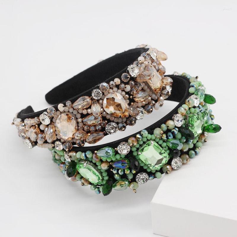 Hair Clips Baroque Fashion Temperament Rhinestone Crystal Granules Hand-stitched Headband Geometric Street Dance Ball 962
Hair Clips Baroque Fashion Temperament Rhinestone Crystal Granules Hand-stitched Headband Geometric Street Dance Ball 962