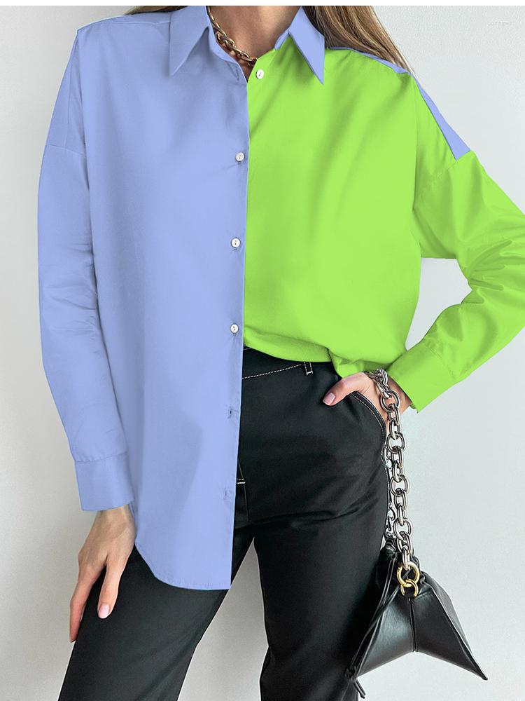 Women' Blouses Women' Top Shirt Spring Autumn Fashion Casual Patchwork Black Turn-down Collar Butoon Long Sleeve Tops Shirts Clubwear, Milky
Women' Blouses Women' Top Shirt Spring Autumn Fashion Casual Patchwork Black Turn-down Collar Butoon Long Sleeve Tops Shirts Clubwear, Milky