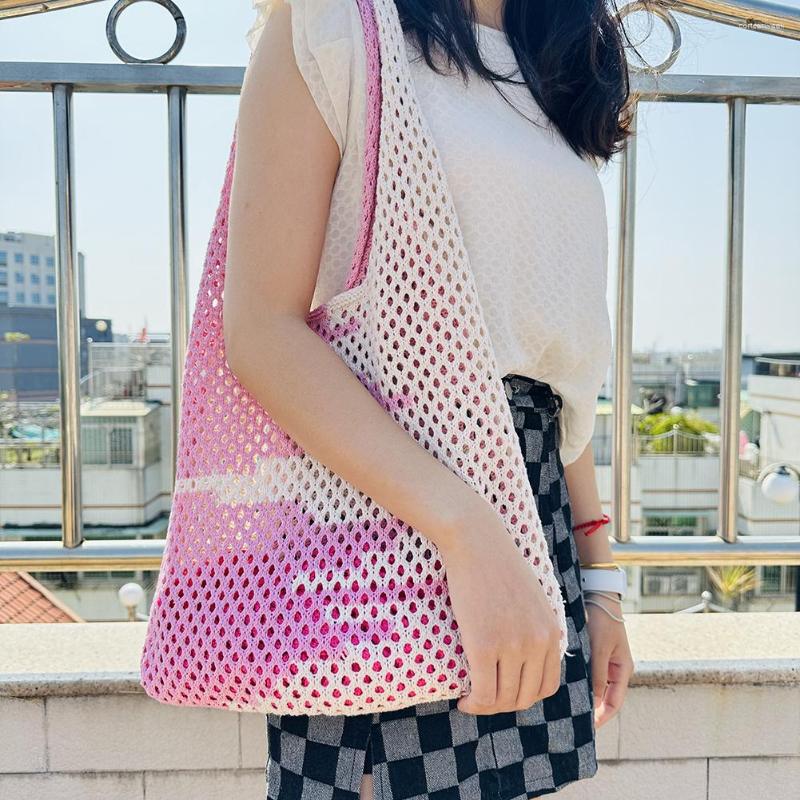 Evening Bags Women Crochet Tote Bag Aesthetic Cute Knitted Underarm Hollow Contrast Colors Fairycore Mesh Summer Shopping, Orange
Evening Bags Women Crochet Tote Bag Aesthetic Cute Knitted Underarm Hollow Contrast Colors Fairycore Mesh Summer Shopping, Orange