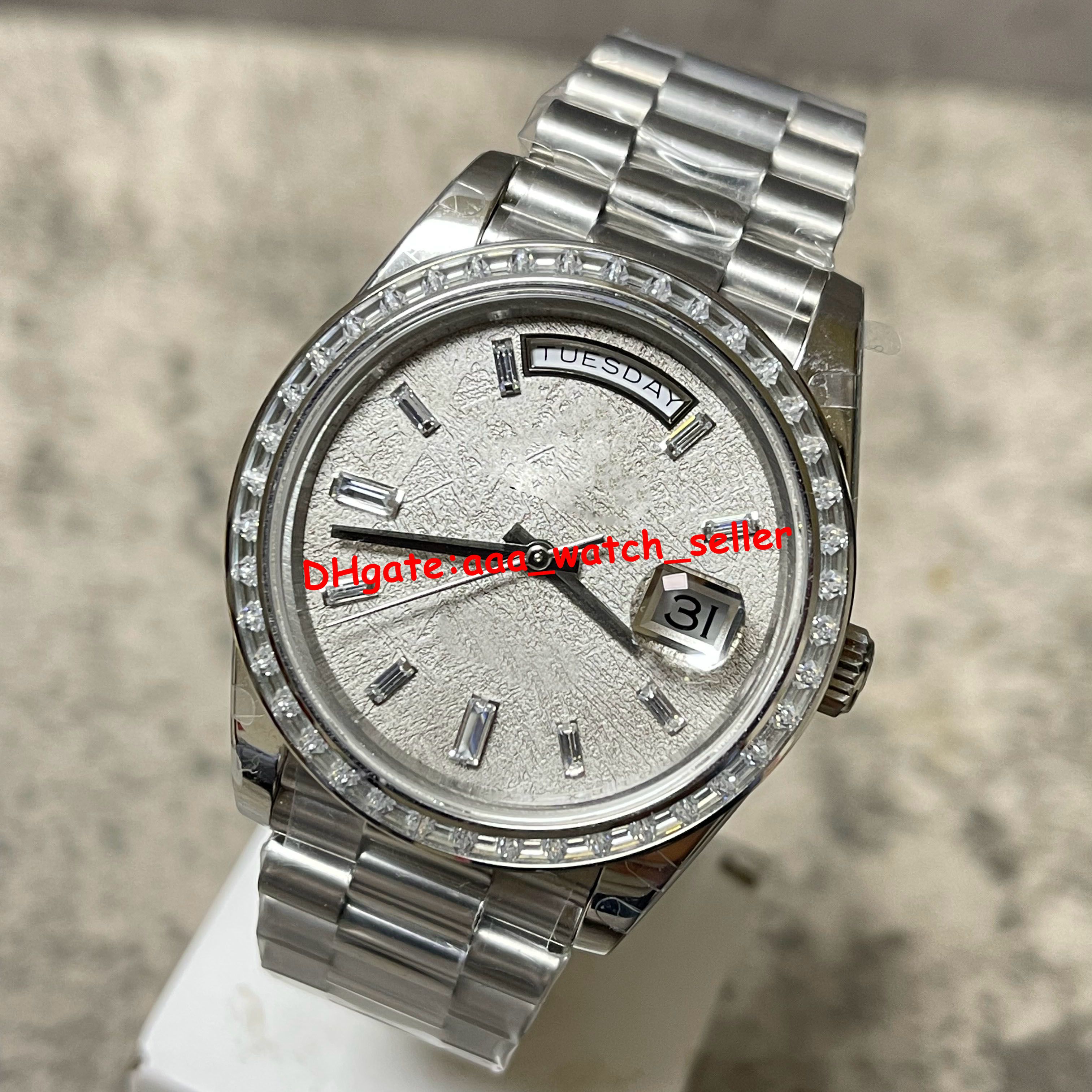 BP factory luxury mens watches 40mm 228396 228396tbr meteorite dial square diamond bezel automatic movement 2 end links presidential bracelet sport wristwatches, P1
BP factory luxury mens watches 40mm 228396 228396tbr meteorite dial square diamond bezel automatic movement 2 end links presidential bracelet sport wristwatches, P1