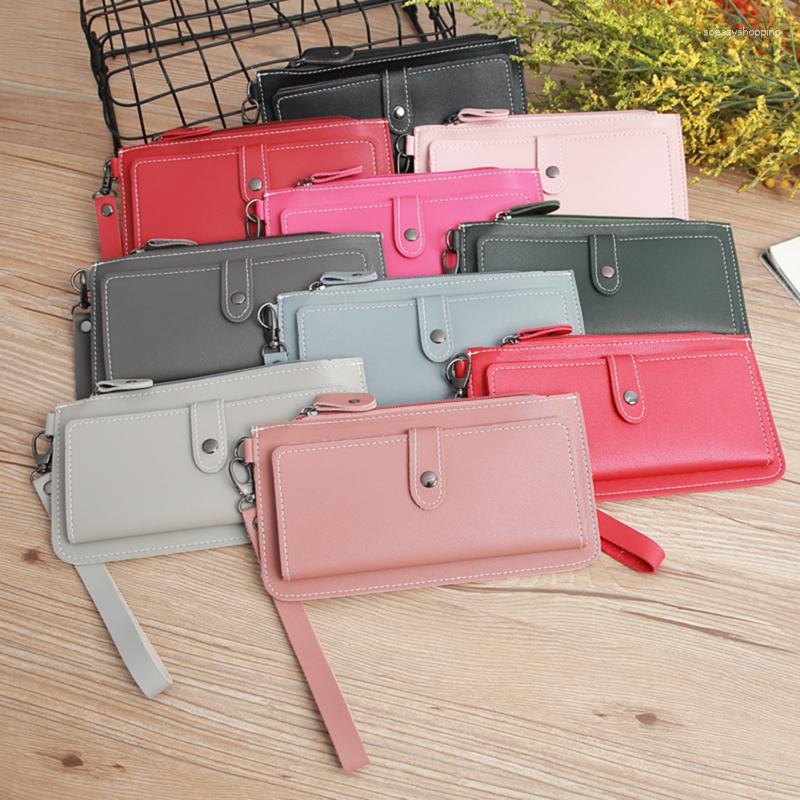 Wallets 2023 Women Long Fashion Desigh Zipper Card Holder Leather Purse Solid Coin Pocket High Quality, Light gray
Wallets 2023 Women Long Fashion Desigh Zipper Card Holder Leather Purse Solid Coin Pocket High Quality, Light gray
