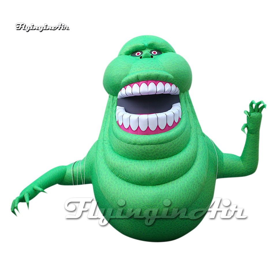 Wonderful Halloween Character Inflatable Slimer Ghostbusters Green Monster Airblown Ghost With Blower For Event Show