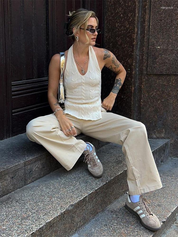 Women's Tanks Knitted Wear Slim Tank Top 2023 Summer Y2K White Halter Crop Tops Winter Street Fashion Women Low-Out Backless
Women's Tanks Knitted Wear Slim Tank Top 2023 Summer Y2K White Halter Crop Tops Winter Street Fashion Women Low-Out Backless