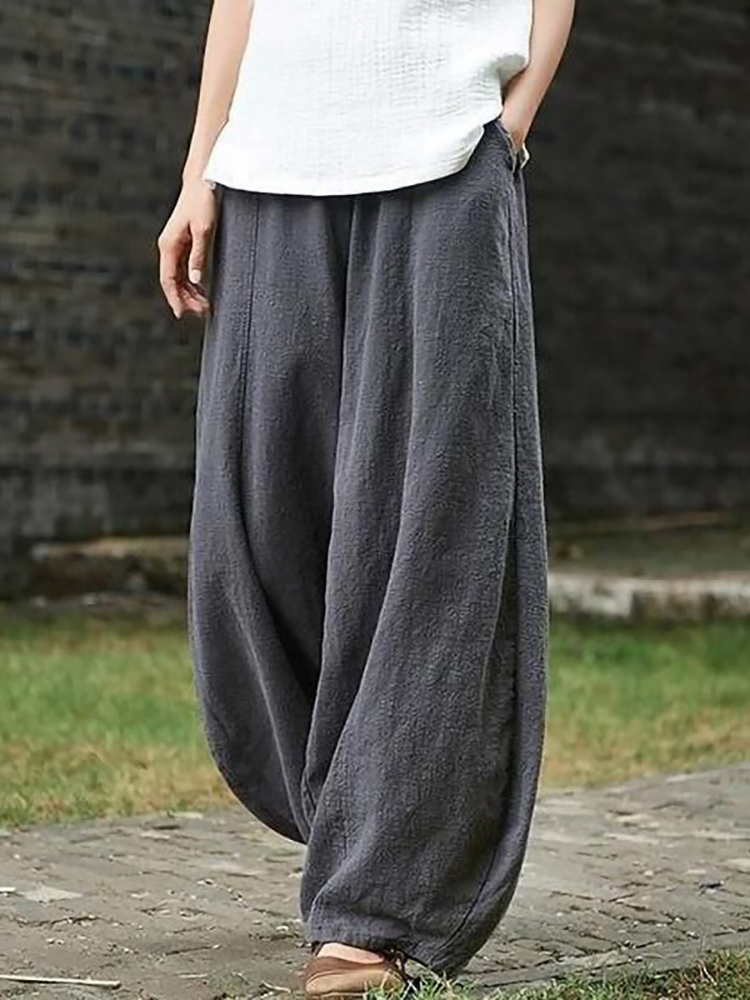 Spring Summer 2023 Cotton Linen Style Bloomers Wide Leg Pants Women Vintage Full Length Elegent Pants Solid Elasitic Waist, Style2 khaki
Spring Summer 2023 Cotton Linen Style Bloomers Wide Leg Pants Women Vintage Full Length Elegent Pants Solid Elasitic Waist, Style2 khaki