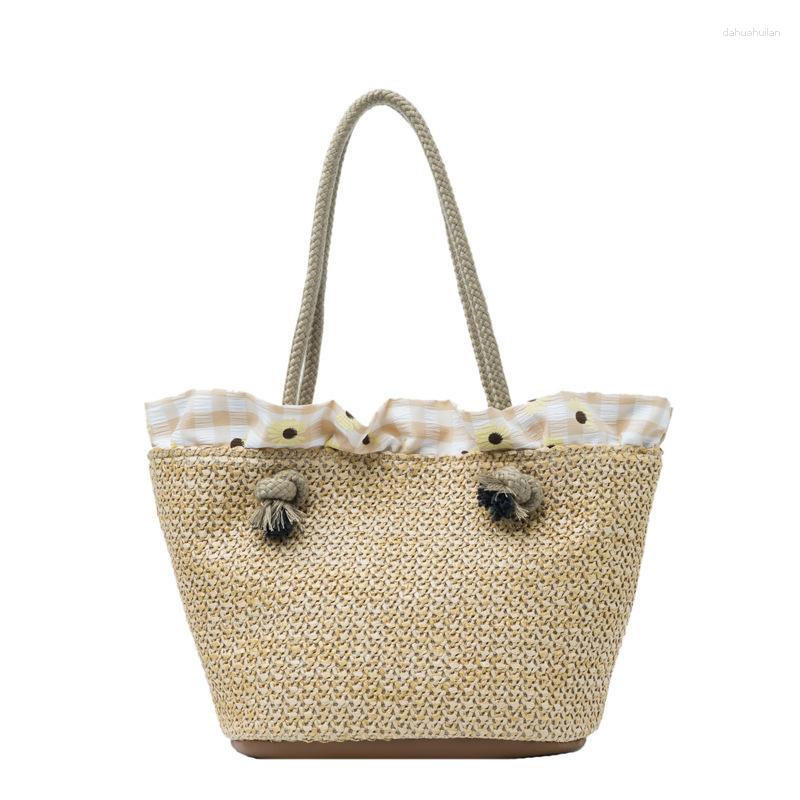 Evening Bags 2023 Straw Woven Bag For Women's Korean Version Leisure Large Capacity Vacation One Shoulder In Summer, Beige
Evening Bags 2023 Straw Woven Bag For Women's Korean Version Leisure Large Capacity Vacation One Shoulder In Summer, Beige
