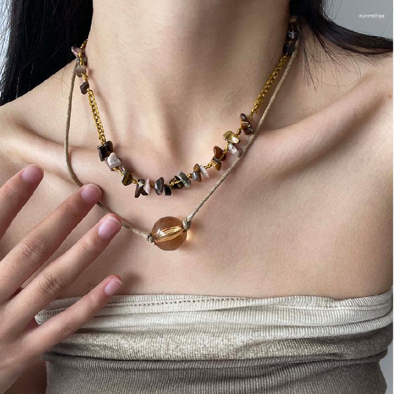 Chains Boho Transparent Crystal Bead Choker Necklace For Women Elegant Aesthetic Charm Clavicle Chain Vintage Ethnic Style Accessories
Chains Boho Transparent Crystal Bead Choker Necklace For Women Elegant Aesthetic Charm Clavicle Chain Vintage Ethnic Style Accessories