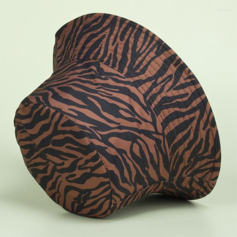 Berets Fashion Fisherman Hat Retro Zebra Pattern Bucket Wild Basin Outdoor Show Face Small Pot Foldable, Brown
Berets Fashion Fisherman Hat Retro Zebra Pattern Bucket Wild Basin Outdoor Show Face Small Pot Foldable, Brown