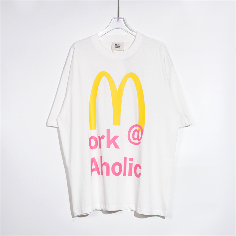 Letter High Street T-shirt for Men and Women Hip Hop Street Men and Women Short Sleeve, White
Letter High Street T-shirt for Men and Women Hip Hop Street Men and Women Short Sleeve, White