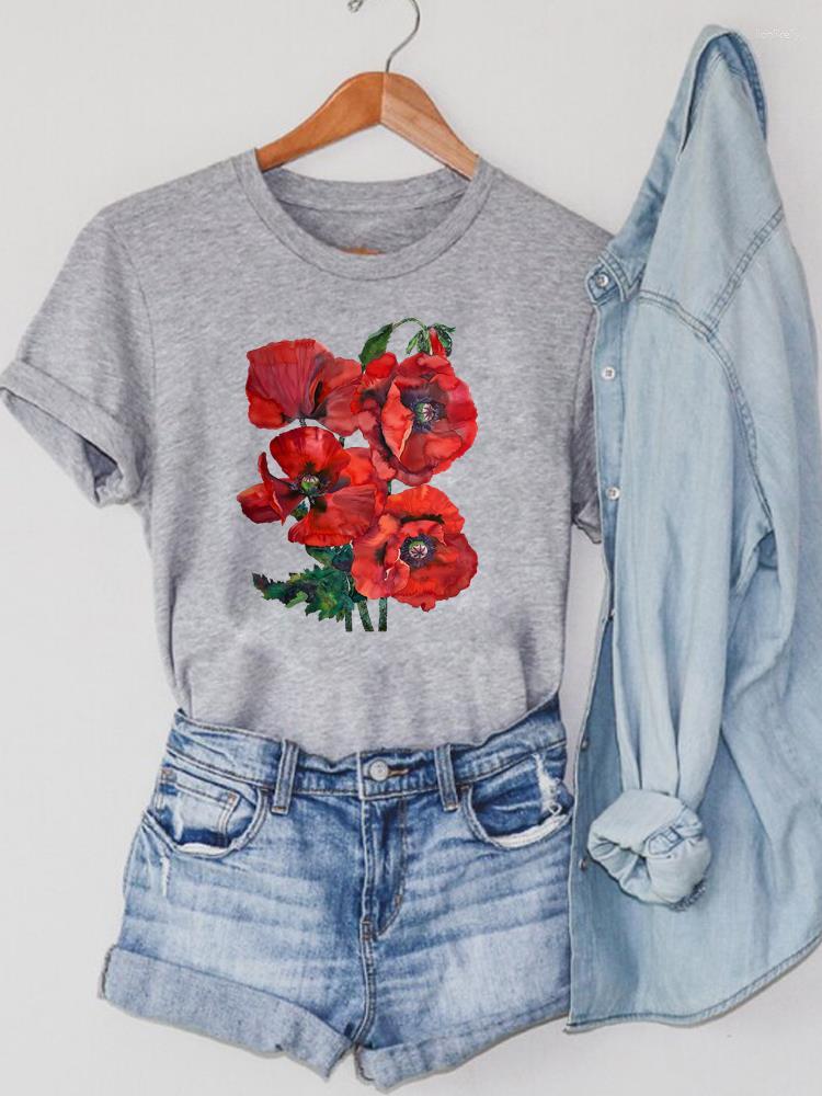 Women' T Shirts Printing Clothing Print Fashion Women Summer Tshirt Watercolor Lovely Style Flower 90s Graphic T-shirts Short Sleeve Tee, Ust33520
Women' T Shirts Printing Clothing Print Fashion Women Summer Tshirt Watercolor Lovely Style Flower 90s Graphic T-shirts Short Sleeve Tee, Ust33520