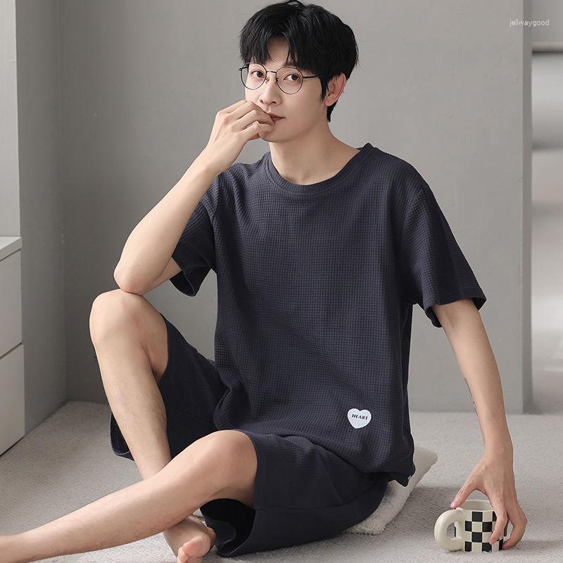 Men's Sleepwear WHYY Summer Cotton Short Sleeved Men's Pajamas Sets Male Pajama Set Striped For Men Suit Homewear, 8506
Men's Sleepwear WHYY Summer Cotton Short Sleeved Men's Pajamas Sets Male Pajama Set Striped For Men Suit Homewear, 8506