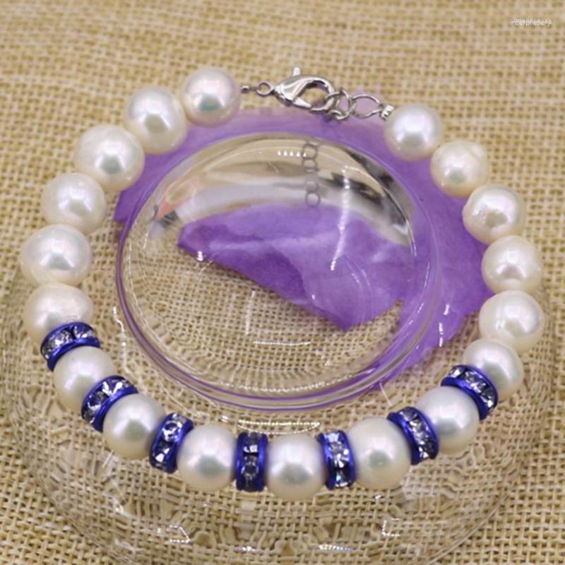 Strand Fashion Natural 9-10mm White Pearl Nearround Beads Bracelets For Women Bride Wedding Party Gift Jewelry 7.5inch B3092
Strand Fashion Natural 9-10mm White Pearl Nearround Beads Bracelets For Women Bride Wedding Party Gift Jewelry 7.5inch B3092