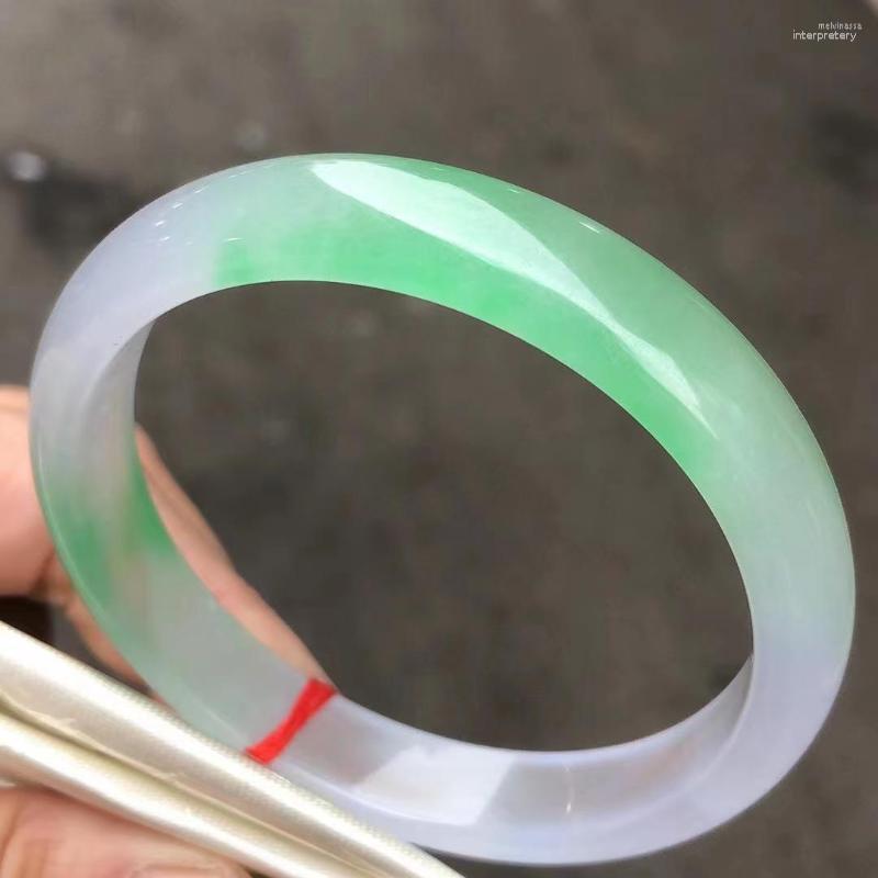Bangle Jewelry Original Ecology Myanmar Jadeite Flat Bar Real Icy Green Stone For Woman Temperament Bracelets
Bangle Jewelry Original Ecology Myanmar Jadeite Flat Bar Real Icy Green Stone For Woman Temperament Bracelets