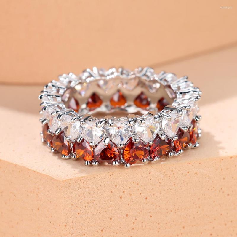 Wedding Rings Luxury Female Engagement Full Heart Stone For Women Silver Color White Red Green Zircon Bands Valentine Jewelry CZ
Wedding Rings Luxury Female Engagement Full Heart Stone For Women Silver Color White Red Green Zircon Bands Valentine Jewelry CZ