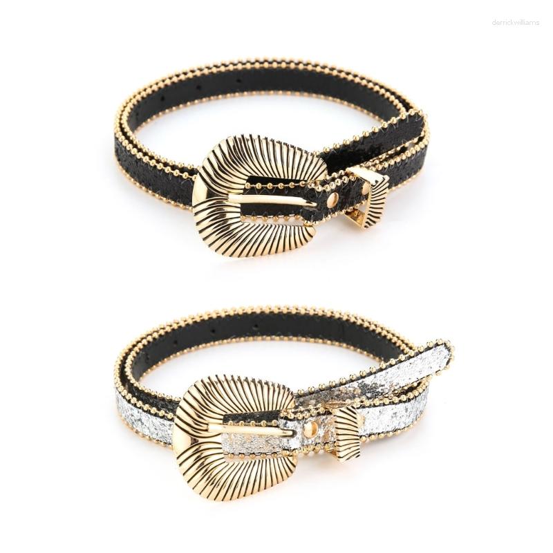 Belts Adult Full Sequins Belt For Dress Adjustable Pin Buckle Waist Shape Wide Ladies Skirt, Black
Belts Adult Full Sequins Belt For Dress Adjustable Pin Buckle Waist Shape Wide Ladies Skirt, Black