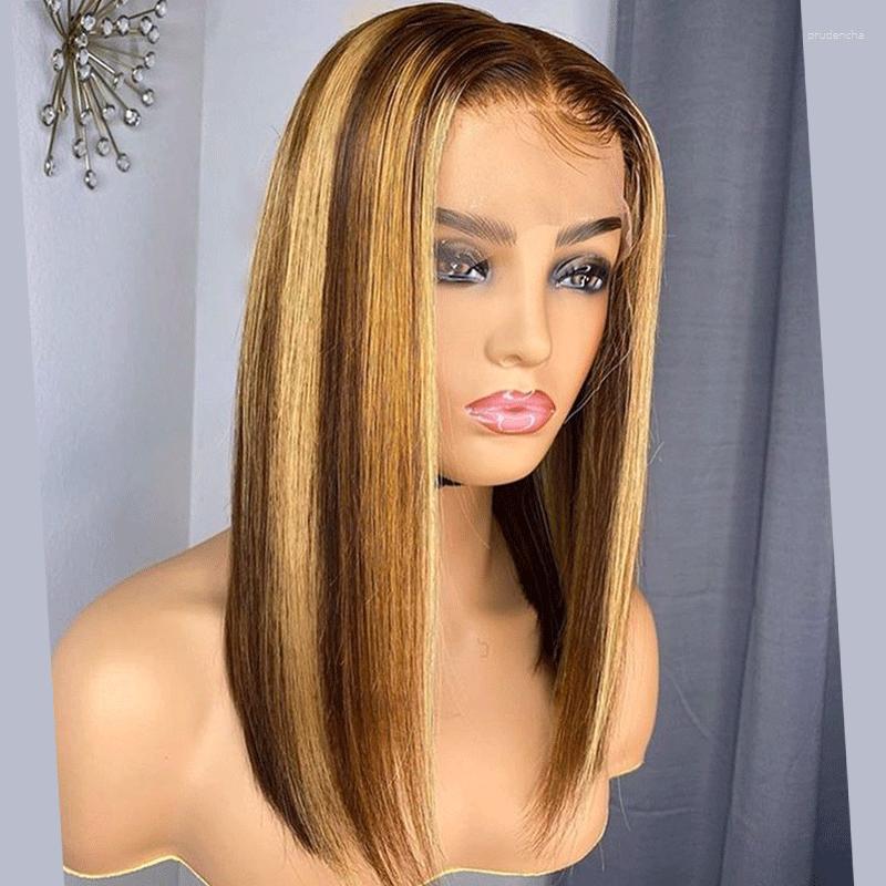 13x4 Bob Lace Front Human Hair Wigs For Women Ombre Wig Brown Blonde Highlight Straight 250 Density, Picture shown
13x4 Bob Lace Front Human Hair Wigs For Women Ombre Wig Brown Blonde Highlight Straight 250 Density, Picture shown